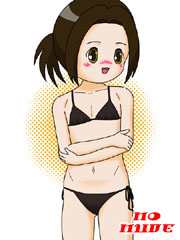 minimal hentai - very young girl Suzuri Nebarima in small bikini
