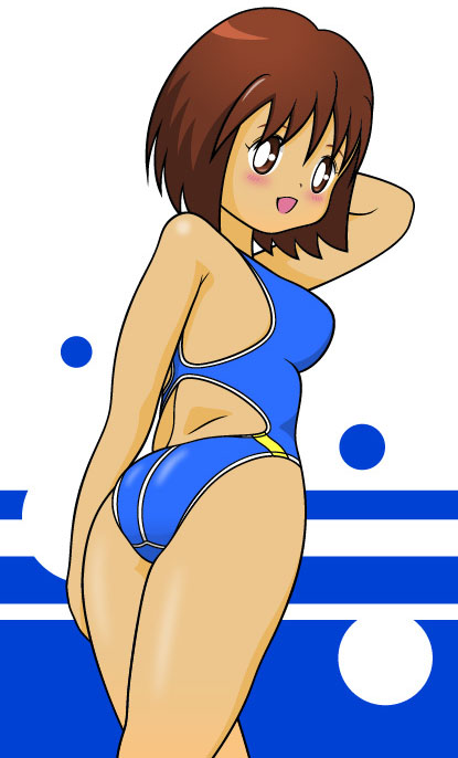 minimal hentai - a young girl in swimsuit