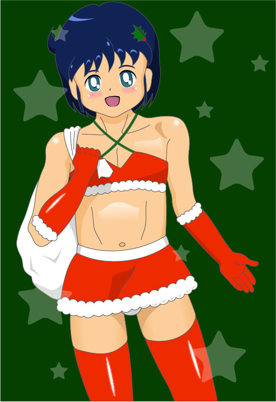 minimal hentai - little tranny boy in winter holiday style