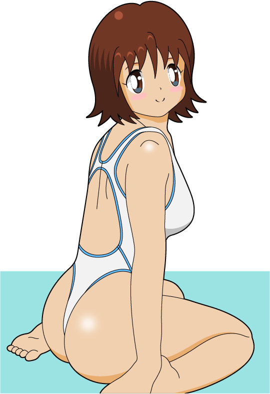 minimal hentai - a girl in swimsuit