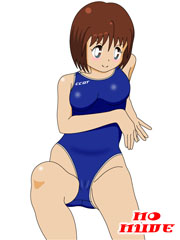 a girl in swimsuit (test)