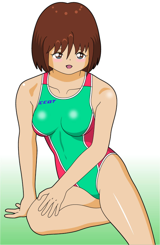 minimal hentai - a girl in swimsuit