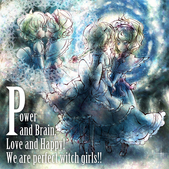 Power and Brain, Love and Happy! We are perfect witch girls!!